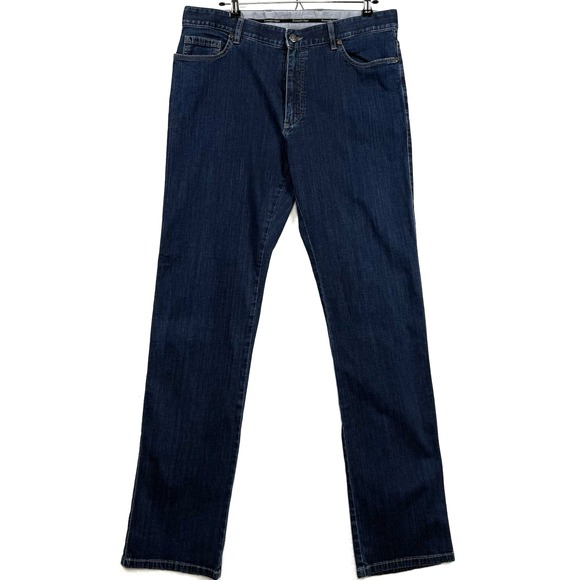 Ermenegildo Zegna Men's Jeans 36 Blue Straight Japanese Denim Made in Romania - Picture 1 of 15